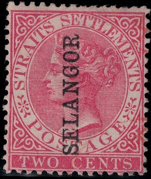 Malaya-Selangor 1882-1883 SC 18 Mint SCV$ 90.00