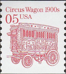 # 2452B MINT NEVER HINGED ( MNH ) 1900''S CIRCUS WAGON    '