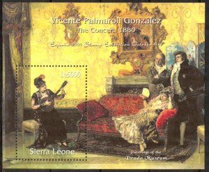 Sierra Leone 2000 Art Paintings Prado V.P. Gonzalez Mi.Bl.472 MNH