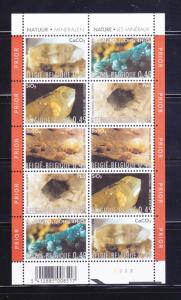 Belgium 1960 Complete Sheet Set MNH Minerals