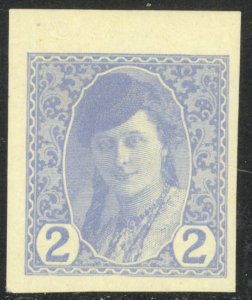 BOSNIA AND HERZEGOVINA 1913 2h THICK PAPER Newspaper Stamp Sc P1 PROOF MNH