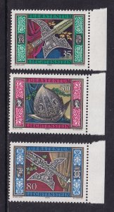 Liechtenstein   #826-828  MNH  1985  weapons