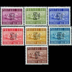 GUERNSEY 1969 - Scott# J1-7 St.Peter Port Set of 7 LH