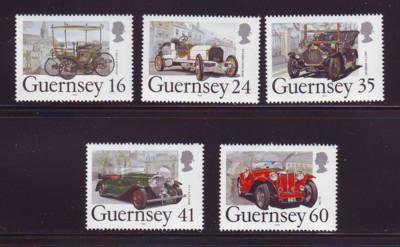 Guernsey Sc Sc 531-5 1994 Classic Cars stamps NH