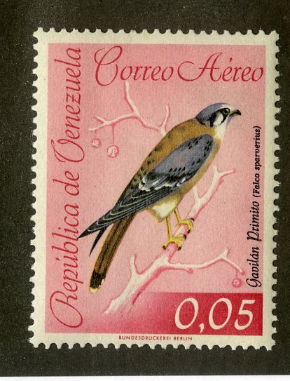 VENEZUELA C811 MNH BIN .50 BIRDS