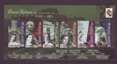 Guernsey Sc 731a 2001 Victoria stamp Sheet NH