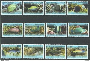 2013 Penrhyn Fauna Fish & Marine Life !! #718-29 Michel 70 Euro 1Set ** Nw0061