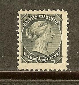 Canada, Scott #34, 1/2c Queen Victoria, Fine Centering, MLH