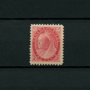 Numeral issue 2 cent carmine #77 VF MNH Cat $270 Canada mint 