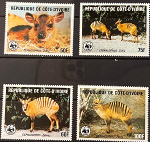 Ivory Coast 1985 SC 764-767 MNH set Wild Life