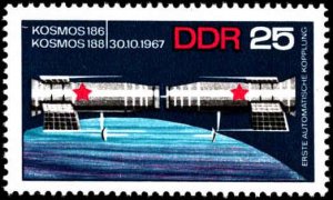 Germany DDR #985-986, Complete Set(2), 1968, Space, Never Hinged