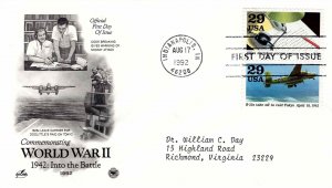 USA 1992 Sc 2697f 2697a Typed PCS Artcraft Cachet FDC World War II Battle