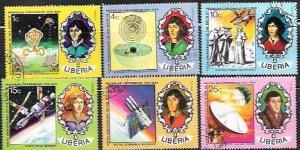 Liberia #653 - 658 Nicolaus Copernicus - Astronomer