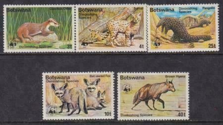 Botswana 1977 SC 182-186 MNH Set World Wildlife Animals