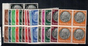 Germany Scott 415-31 (missing 430) Mint NH blocks [TG253]