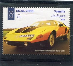Somalia 2001 CAR MERCEDES C111 1 Stamp Perforated mnh.vf