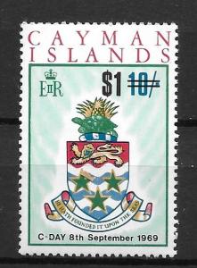 Cayman Islands 240 $1 on 10sh single MNH