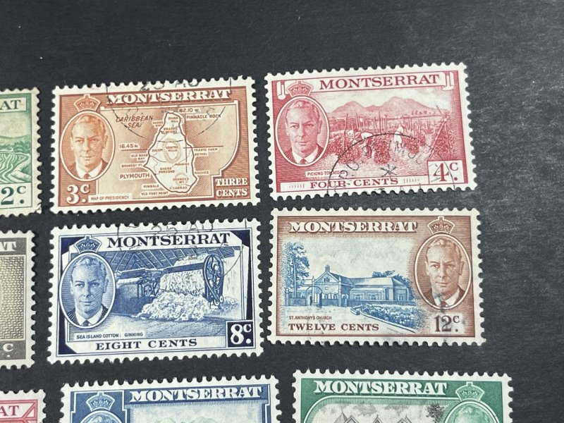 MONTSERRAT # 114-126-USED---COMPLETE SET---1951