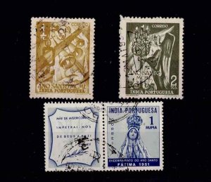 Portuguese India stamps 1950-1 USED Sc#490-1,506 Mf#405-6,415 SG#580-1,596 X