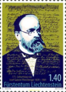 311403 MNH LIECHTENSTEIN 2014 175 ANIVERSARIO DE JOSEF GABRIEL RHEINBERGER