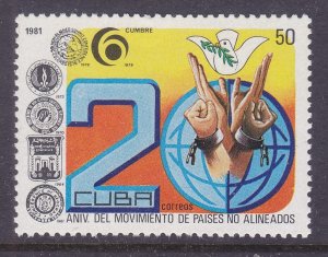 Cuba 2432 MNH 1981 Nonaligned Countries Movement 20th Anniversary