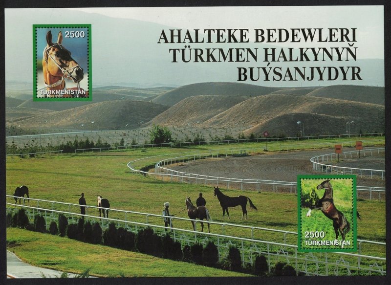 Turkmenistan Akhal-Teke Horse wearing decorative bridle Sheet 2005 MNH