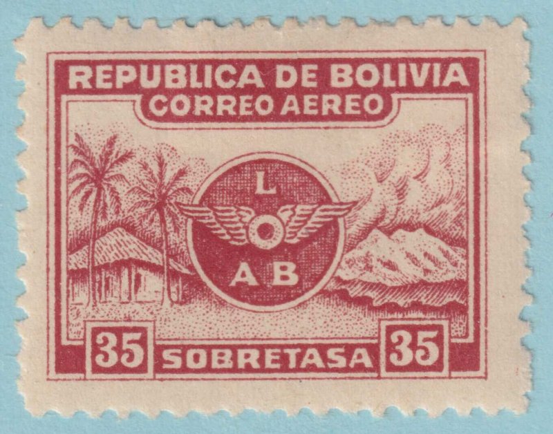 BOLIVIA C10 AIRMAIL  MINT HINGED OG * NO FAULTS VERY FINE! - APC