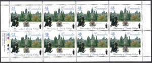 Canada #1943a 48¢ University of Trinity College (2002). Pane of 8 stamps. MNH