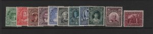 Newfoundland Scott # 104-114 set VF-OG mint lightly hinged scv $ 368 ! see pic !