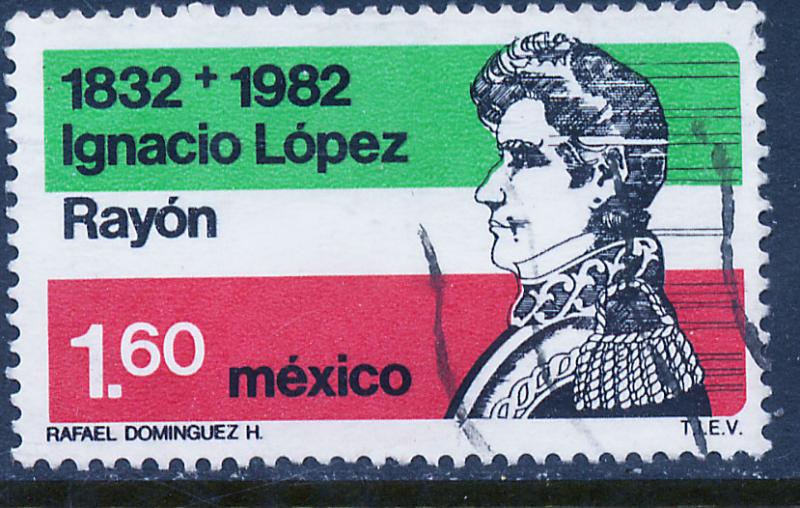 MEXICO 1265 Death Sesquicent Ignacio Lopez Rayon. Used (904)