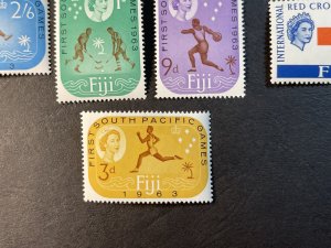 FIJI # 199-207-MINT/NEVER HINGED----SINGLES--9 STAMP RUN--1963-64