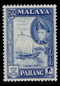 MALAYSIA - Pahang QEII SG82, 20c blue, M MINT.