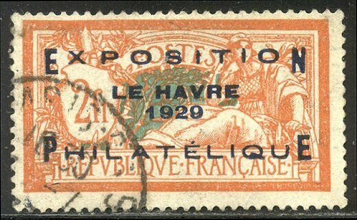 FRANCE #246 Used - 1929 2fr Le Havre Expo Ovpt