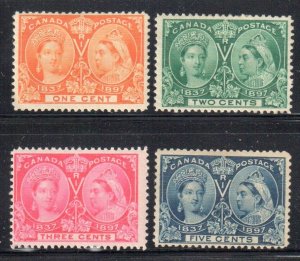 Canada #51 to 54 Jubilee MINT LH / H C$230.00
