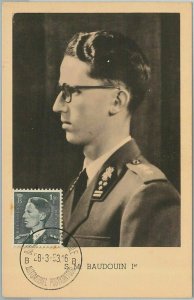 57052 - BELGIUM - POSTAL HISTORY: MAXIMUM CARD 1953 - ROYALTY 