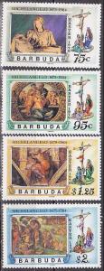 Barbuda 328-31 1978 Michelangelo Cpl MNH