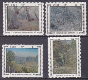 Cuba 1723-26 MNH 1972 Various Landscapes Paintings Set of 4 Very Fine