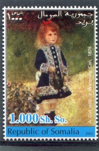 Somalia 2002 RENOIR Girl with Watering Can Stamp Perforated Mint (NH)