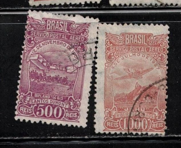 BRAZIL Scott # C20, C21 Used