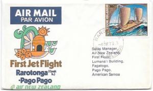 Cook Islands Celebrates 1st Jet Flight - Rarotonga to Pago Pago, Samoa - 1973