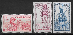 Cameroun 1941,Vichy, Defense of the Empire, Sc # B13A-B13C, VF MNH** (DLC)