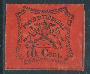 Roman States, Sc #15, 10c MH