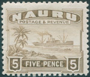 Nauru 1937 5d brown SG33B unused