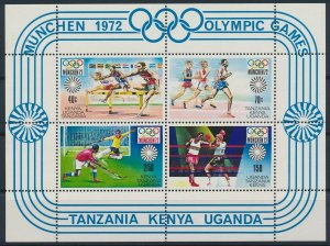 1972 Kenya,Uganda,Tanzania 238-241/B2 1972 Olympic Games in Munich 7,00 €