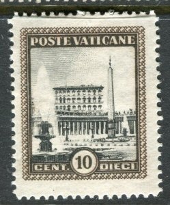 ITALY VATICAN;  1933 early pictorial issue Mint hinged 10c. value