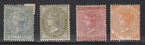 Jamaica # 16a, 21, Queen Victoria, Mint Hinged, 1/3 Cat.