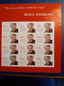 US# 4979, Maya Angelou, Sheet of 12 @ .49c, Mint (2015)