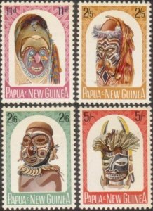 Papua New Guinea 1964 SG51-54 Head Masks set MNH