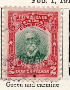 Spanish Caribbean 1910 Early Issue Fine Used 2c. 090277