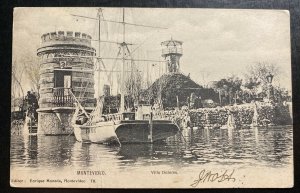 1906 Montevideo Uruguay RPPC POSTCARD Cover To Yukon Canada Via Barbados